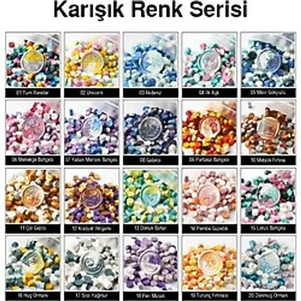 Mühür Mumu 100 Davetiye İçin 300 Boncuk Model: 02 Unicorn