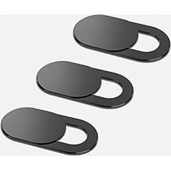 MUJGAN Ayex Web Kamerası Kapağı, Webcam Cover, Notebook, Laptop, Macbook, Telefon, Tablet İçin Kamera Kapatıcı, Gizleyici Siyah (3 Adet)