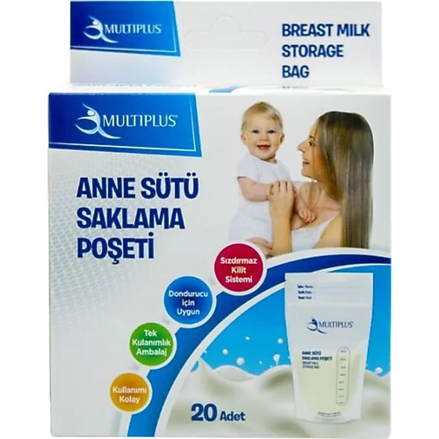Multiplus 20'li Süt Saklama Poşeti
