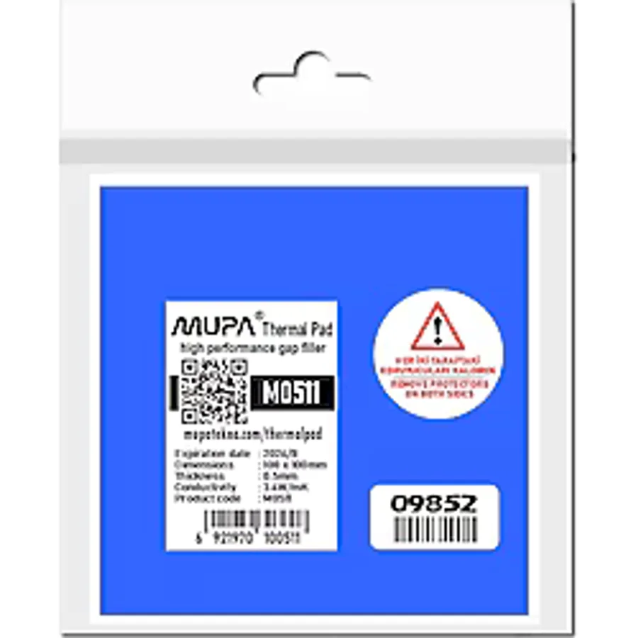 Mupa Termal Ped / Thermal Pad 0.5mm 3.6W/mK 10x10cm M0511