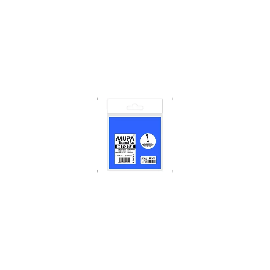 Mupa Termal Ped / Thermal Pad 1.0mm 1.3w/mk 100x100mm M1013