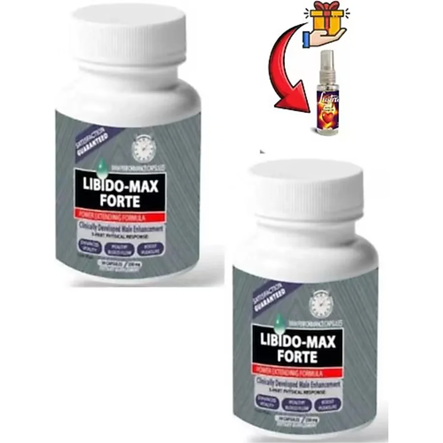 Murays Libido Max Forte Erkeklere Özel Bölge Destekleyici 30'lu x 2 Adet+ Lustra Masaj Yağı - 1li