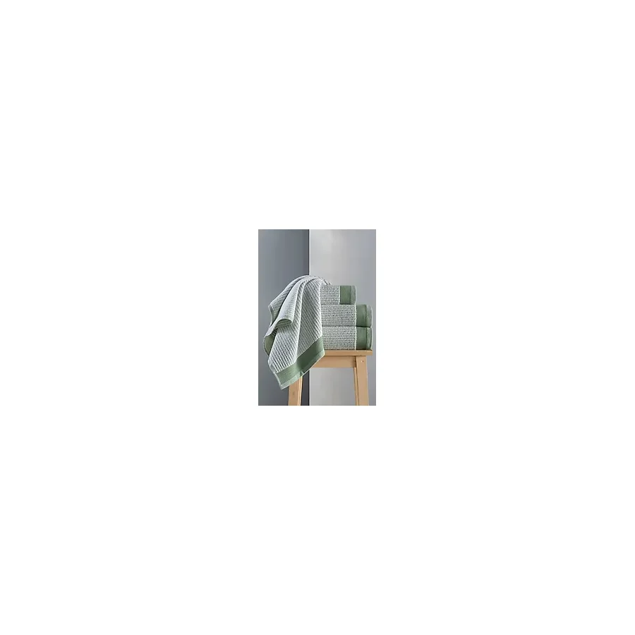 Mürdüm Home Lena 4'lü Banyo Havlu Seti Hamam Takımı %100 Pamuk - 70 x 140 cm - Haki