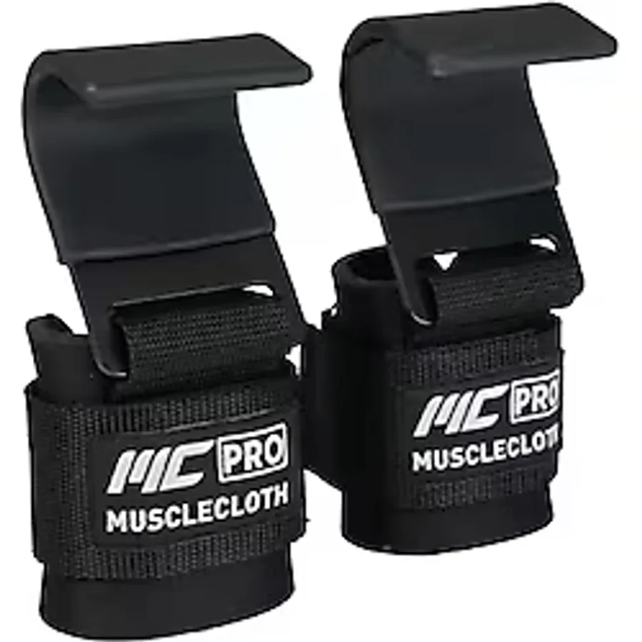 MuscleCloth Lifting Hooks Ağırlık Kaldırma Kancası Siyah