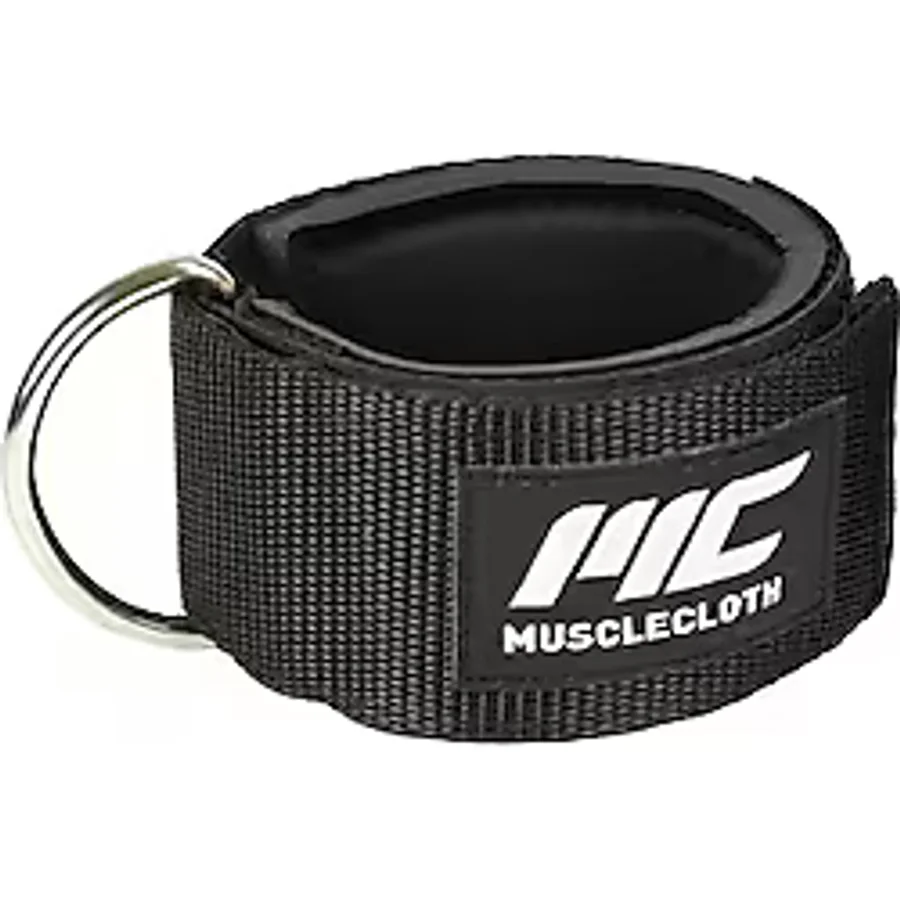 MuscleCloth Padded Ankle Cuff Tekli Paket Siyah