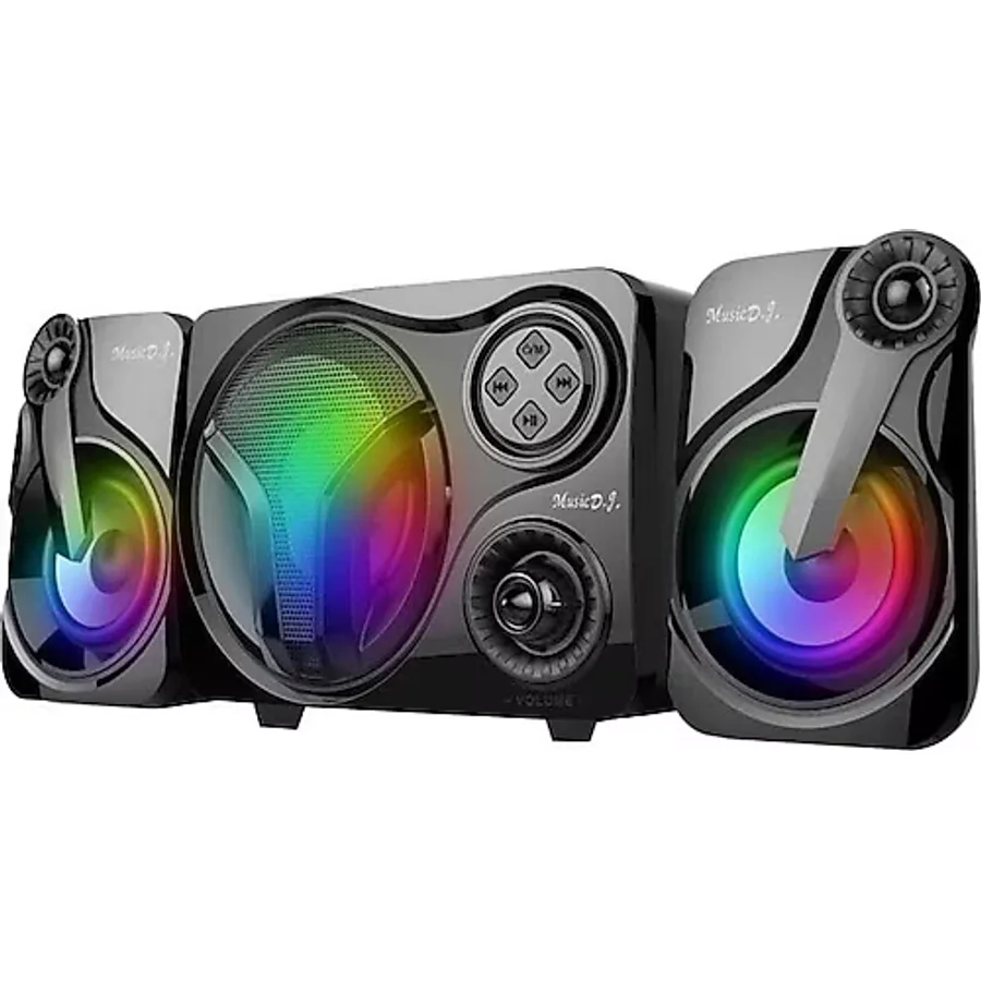Music D.j SP60 2+1 USB 12W Bluetooth Ses Sistemi - Siyah