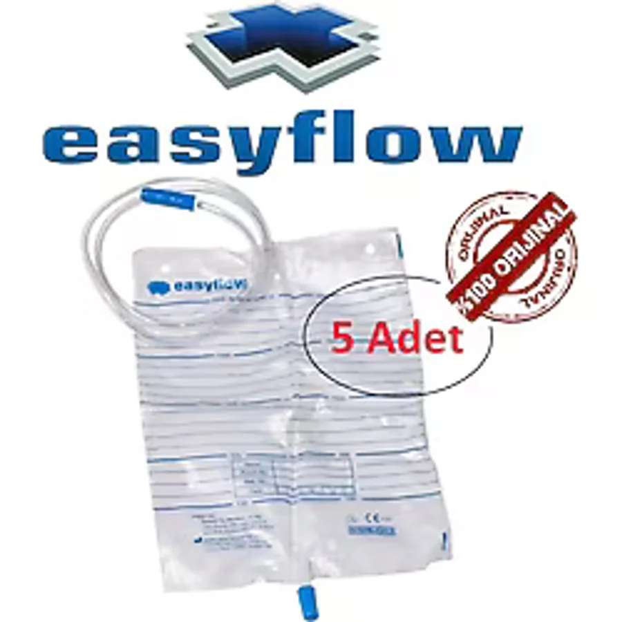 Musluklu Steril Idrar Torbası 2000 Ml ( 5'li Paket )