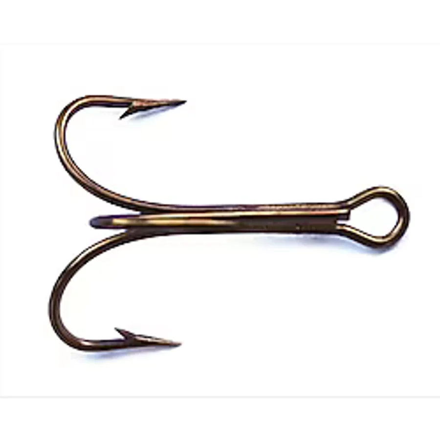 Mustad 3551 Classic Treble standart kalınlık kanca (li Paket) Size 6/0 Kahverengi