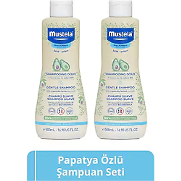 Mustela %95 Doğal Içerikli Papatya İçeren Göz Yakmayan Kolay Tarama Sağlayan Bebek Ve Çocuk Şampuanı 500mlx2