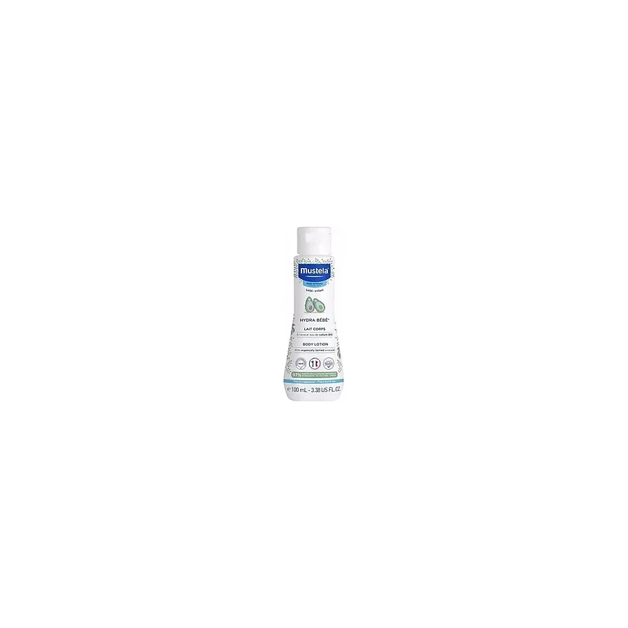 Mustela Bebekler için Nemlendirici Vücut Losyonu - E ve F Vitaminleri, Shea Yağı ve Organik Avokado Özlü, Paraben İçermeyen Bitkisel Formül, 100 ml