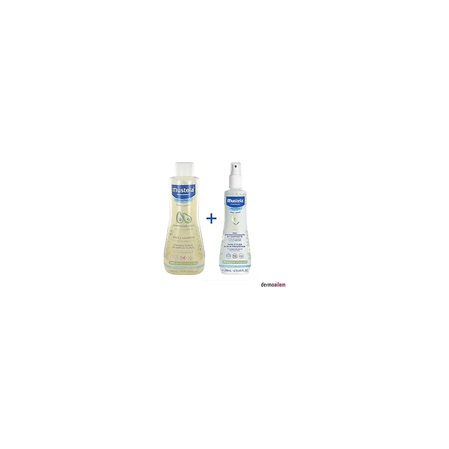 Mustela Göz Yakmayan Avokado Özlü Bebek Şampuanı 500 ml + Sprey