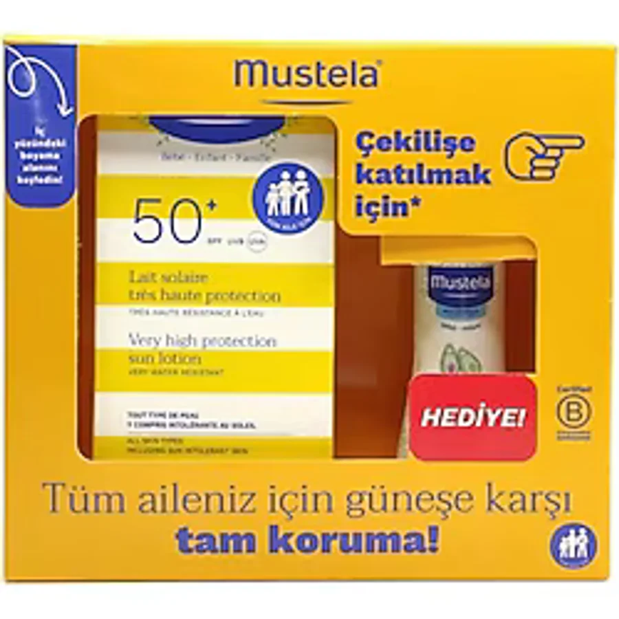 Mustela Güneş Losyonu SPF 50+ Tüm Cilt Tipleri İçin 100 Ml Yüz Koruma Kremi