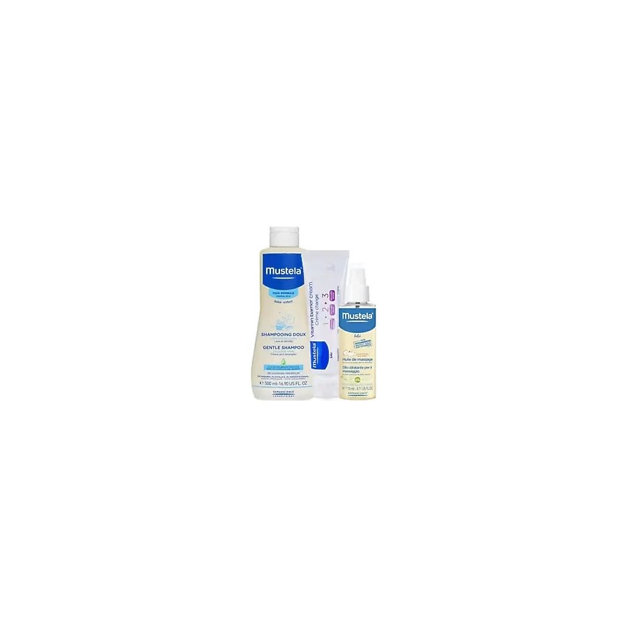 Mustela Günlük Set Şampuan - Masaj Yağı - Pişik Kremi Orijinal Boy