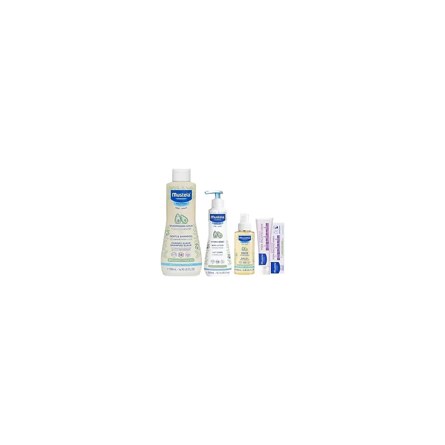Mustela Papatya Özlü Gentle Şampuan 500 Ml +Vücut Losyonu 300 Ml + Bebek Yağı 100 Ml + Pişik Kremi 50 Ml - 4'LÜ SET