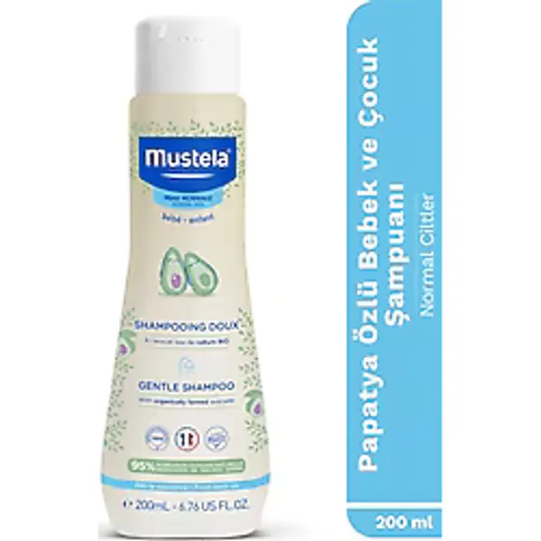 Mustela Papatya Özlü Göz Yakmayan Kolay Tarama Bebek ve Çocuk Şampuanı 200ml