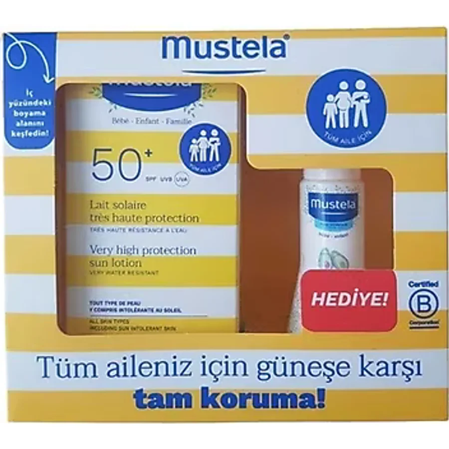 Mustela Very High Protection Sun Lotion Spf 50 100 ML + Hydra Bebe 50 ML