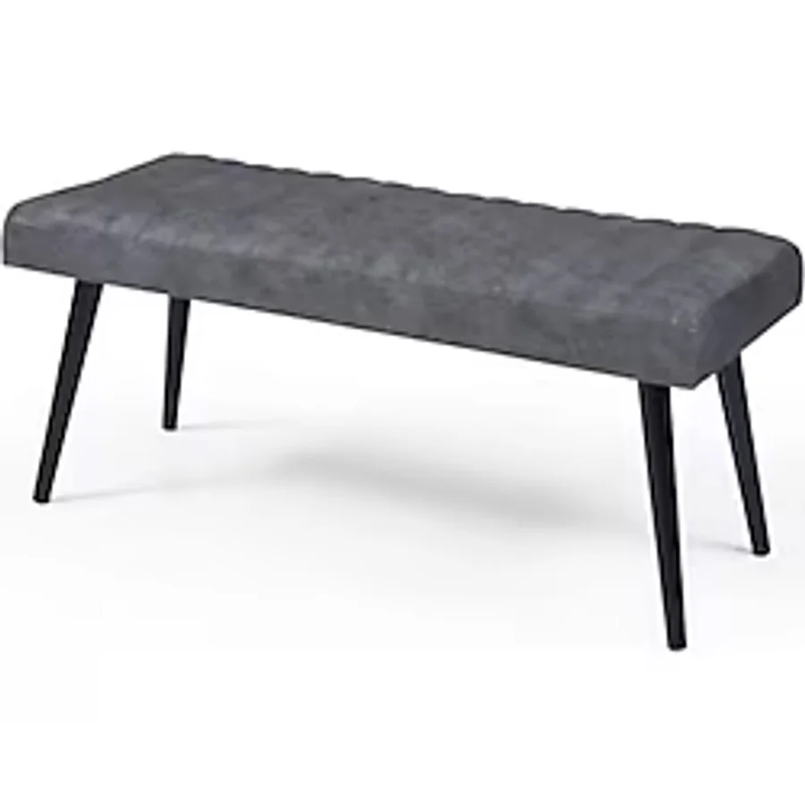 Mutfak Bank Bench Oturma Markiz 110cm Gri/Antrasit Kumaş