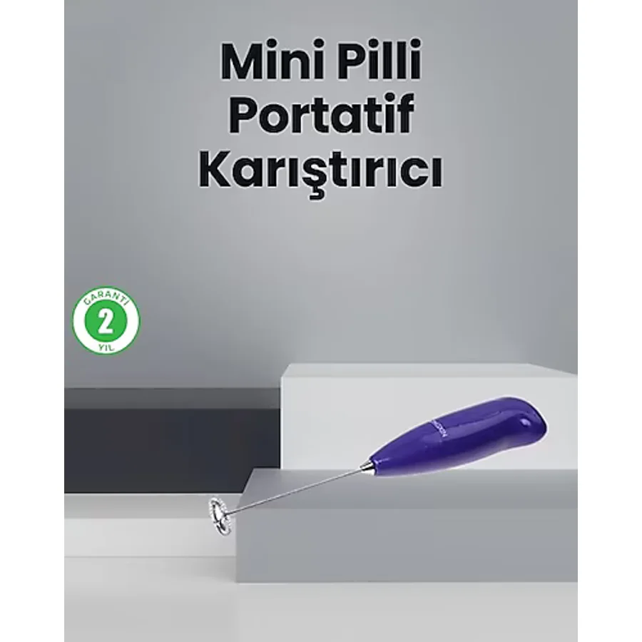 Mutfak İçin Mini El Mikseri - Kahve, Süt, Krema ve Sos Karıştırıcı Nemere