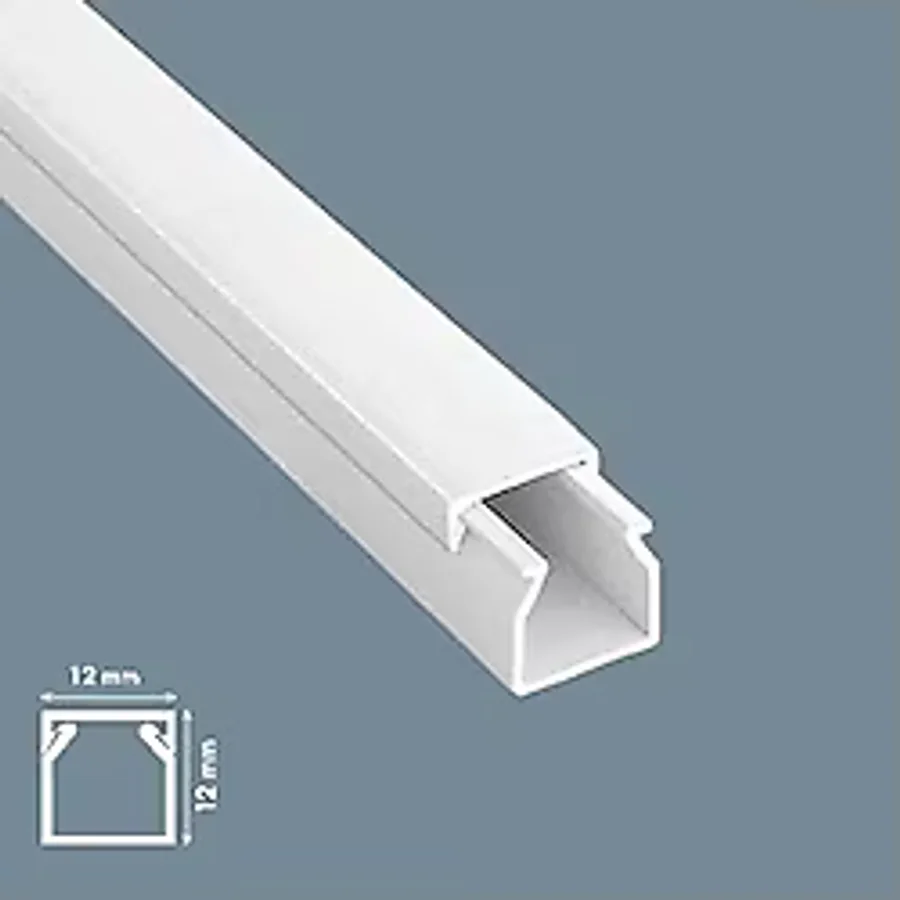 MUTLUSAN 12x12 YAPIŞKANLI KABLO KANALI 2 METRE