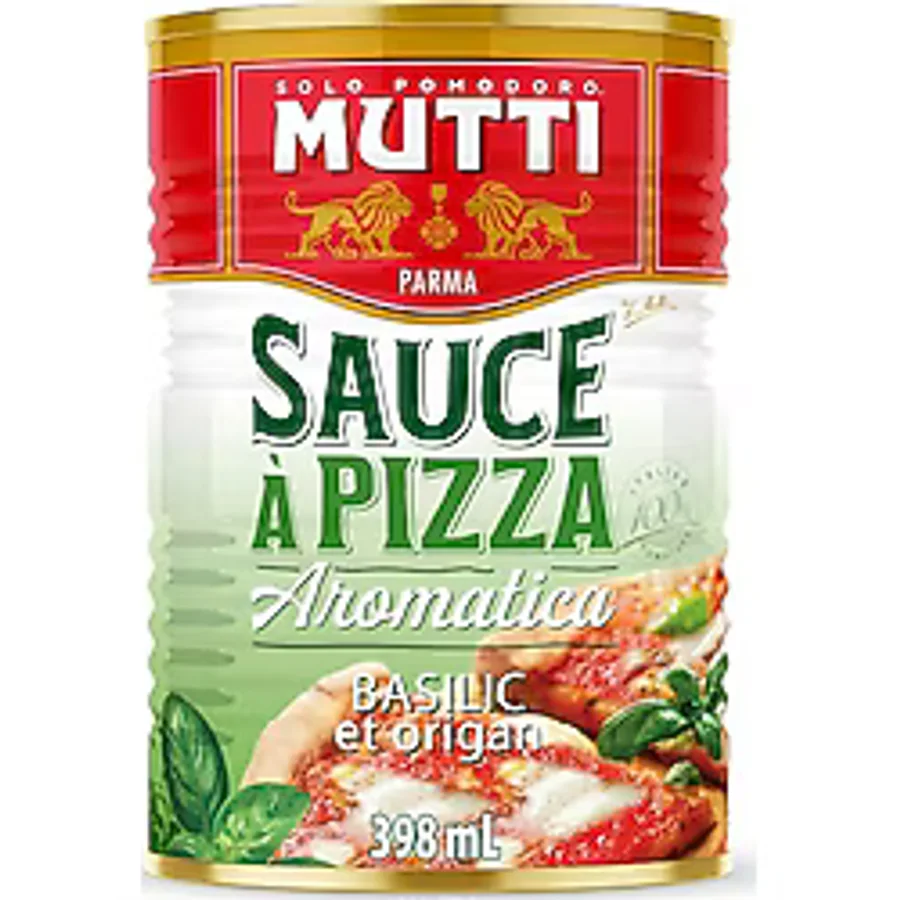 Mutti Pizza Sosu Fesleğenli & Kekik, 14 oz 1 Paket İtalya'nın #1 Domates Markası Yemek Pişirme İçin Taze Tat Konserve Sosu Vegan Dostu ve Glütensiz Katkı Maddesi veya Koruyucu İçermez