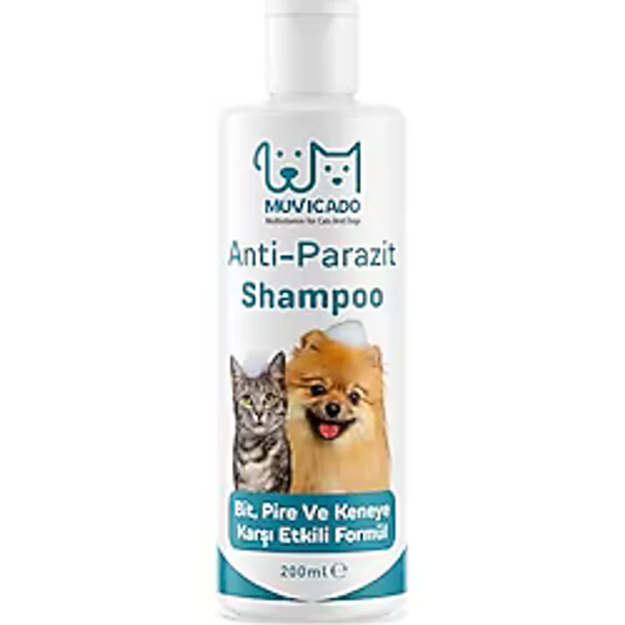 muvicado Kedi Köpek Parazit Şampuanı Bit Pire Parazit Kene Damlası Tarağı Tasması İle Kullanım