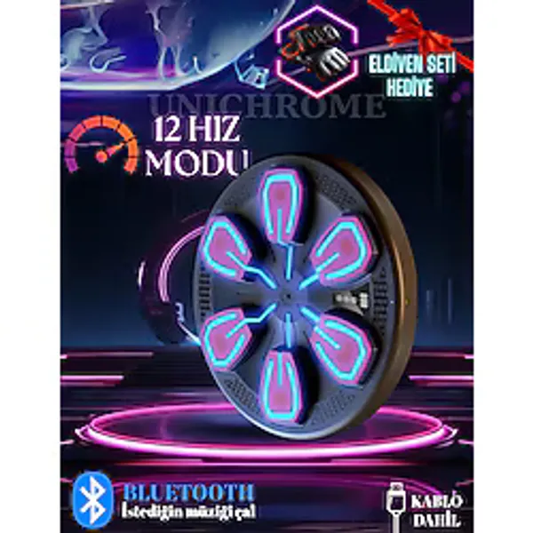 Müzik Boks Makinesi Akıllı Bluetooth Boks Ekipmanları Boks Meraklıları İçin, Otomatik Sayma Çok Renkli