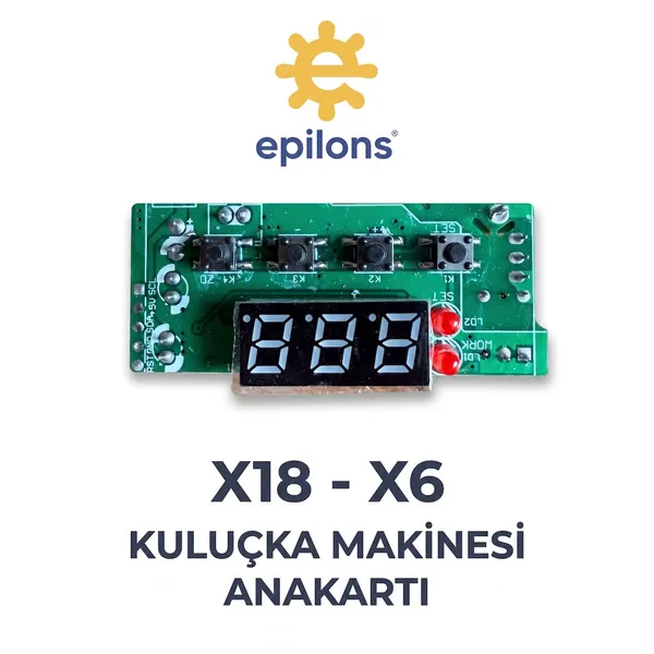 Mx-18 Mx-6 Ev Tipi Mini Kuluçka Makinesi Anakartı Dijital Göstergeli Termostat Kartı Yedek Parça
