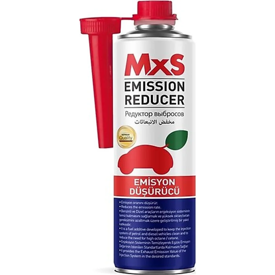 MxS Benzin Ve Dizel Araçlar Duman Önleyici Emisyon Düşürücü Yakıt Katkı Spreyi 300ml