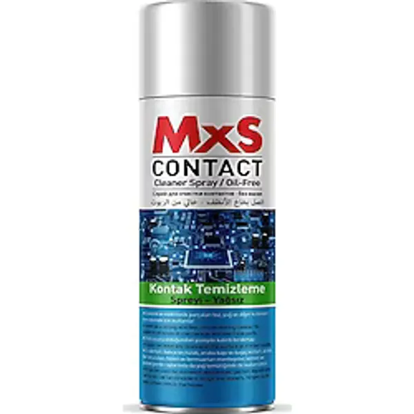 MxS Elektronik Kart Devre Kontak Temizleyici Sprey Yağsız 400 ml