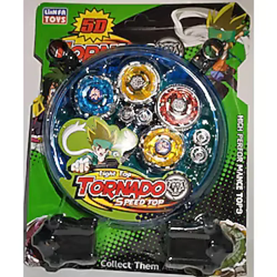 My Bebish Metal Fushion Tornado Beyblade 4'lü Arenalı Oyuncak Set