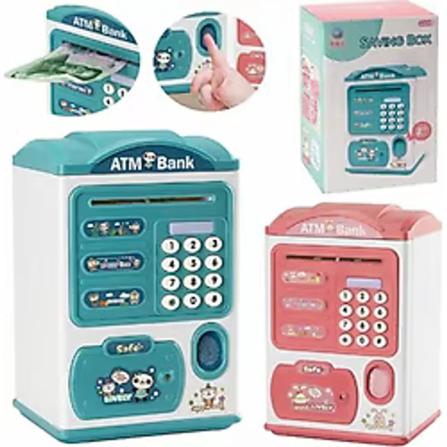 My Best Store Parmak Izi ve Şifreli Elektronik Atm Kumbara - 1 - Renkli