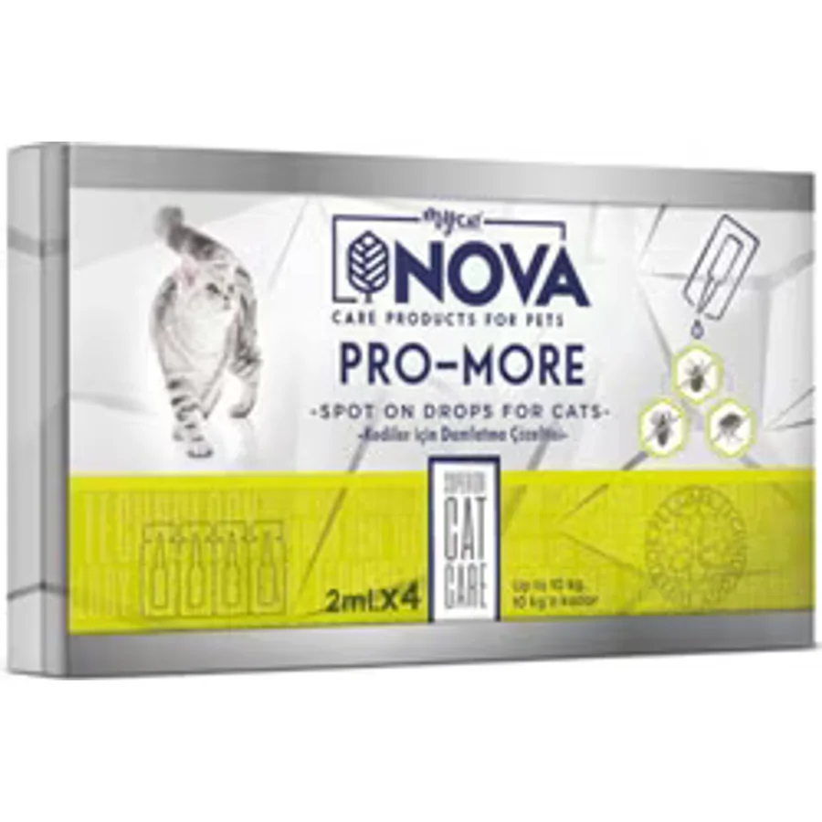Mycat Nova 2 ml 4 Adet 10 kg Kediye Kadar Kedi Ense Damlası