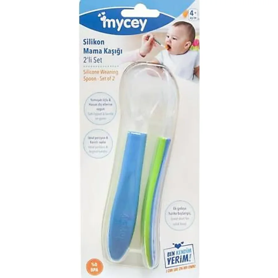Mycey Silikon 2'li Kaşık Seti