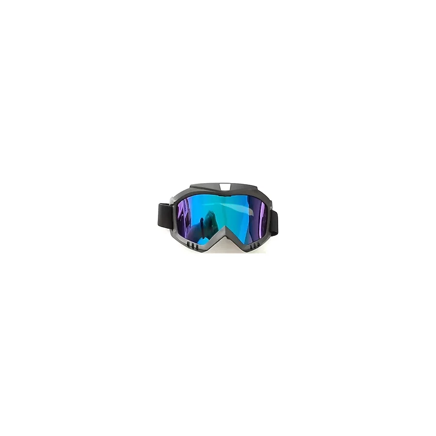 MYG Motosiklet Cross Gözlüğü Lüx Model Süngerli Bant Lastikli Açık Kask Ve Kross Gözlük