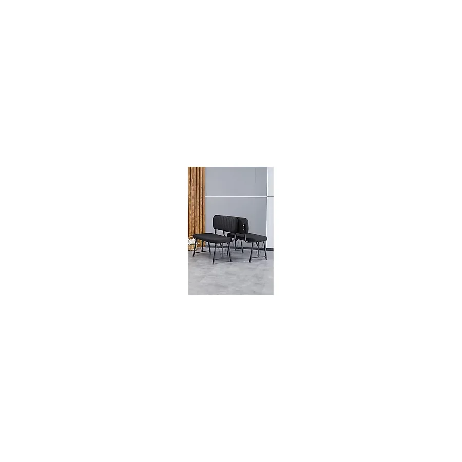 Mygusi Hayat Serisi Mutfak, Yemek, Bahçe, Kafe, Modern Bench, Puf, 1 Adet - Siyah