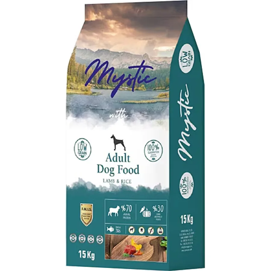 Mystic Az Tahıllı Kuzu Etli 15 kg Yetişkin Köpek Maması