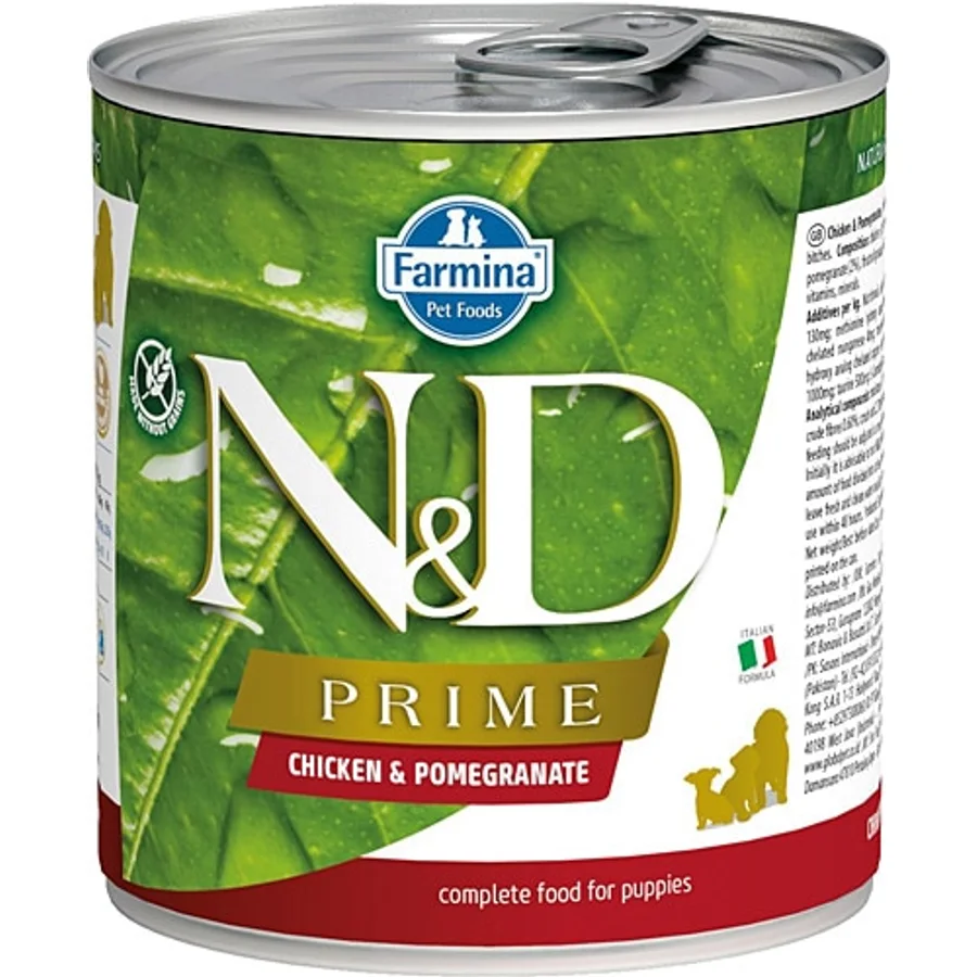 N&D Prime Tavuk Etli ve Narlı 285 gr Yavru Konserve Köpek Maması