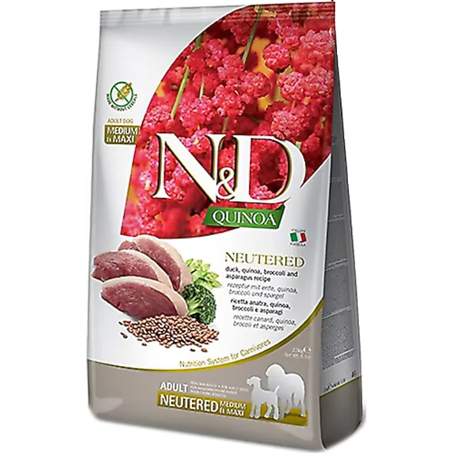 N&D Quinoa Neutered Ördek Etli 2.5 kg Orta ve Büyük Irk Yetişkin Köpek Maması