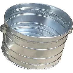 NAİM ODUN KOVASI GALVENİZ ELİPS OVAL 30 CM