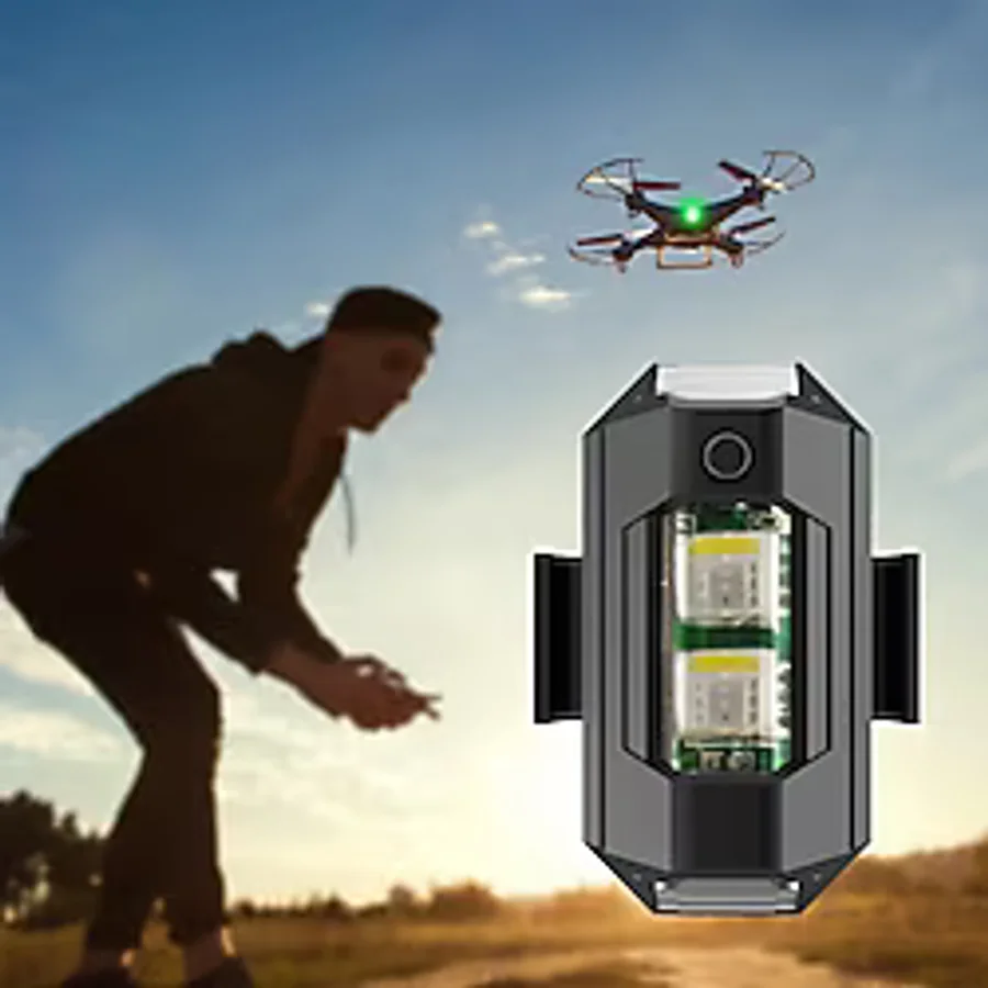 Nakres Iha 7 Renk Harekete Duyarlı Şarzlı Mini Sinyal LED Çakar Uçak Kanadı Çakarı LED Motosiklet Bisiklet Drone