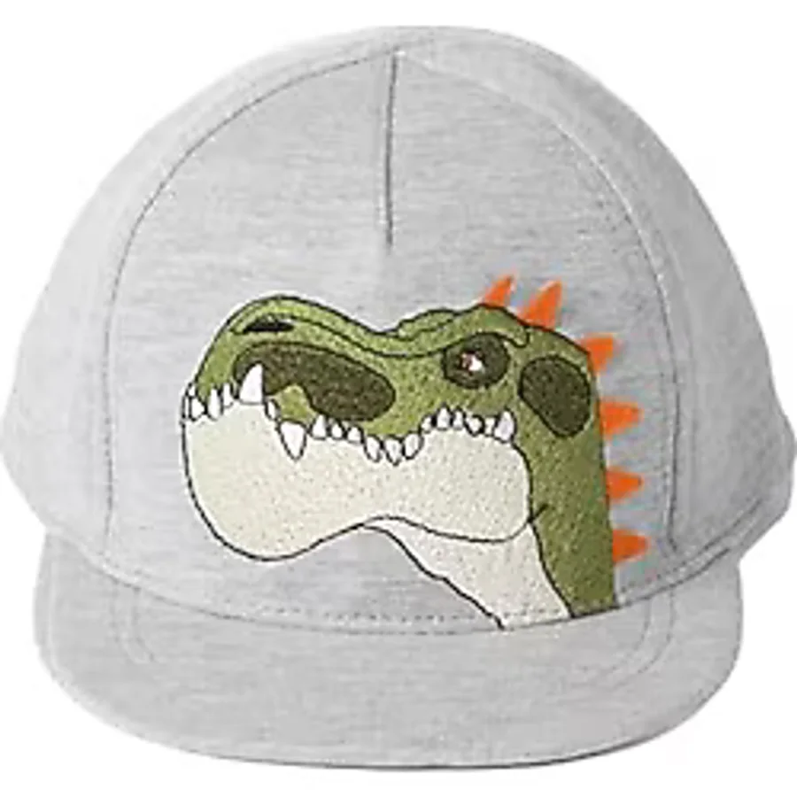 NAME IT Erkek Bebek NMMMONTE GIGANTOSAURUS CAP VDE Cap Şapka Açık Gri Melanj 48/49