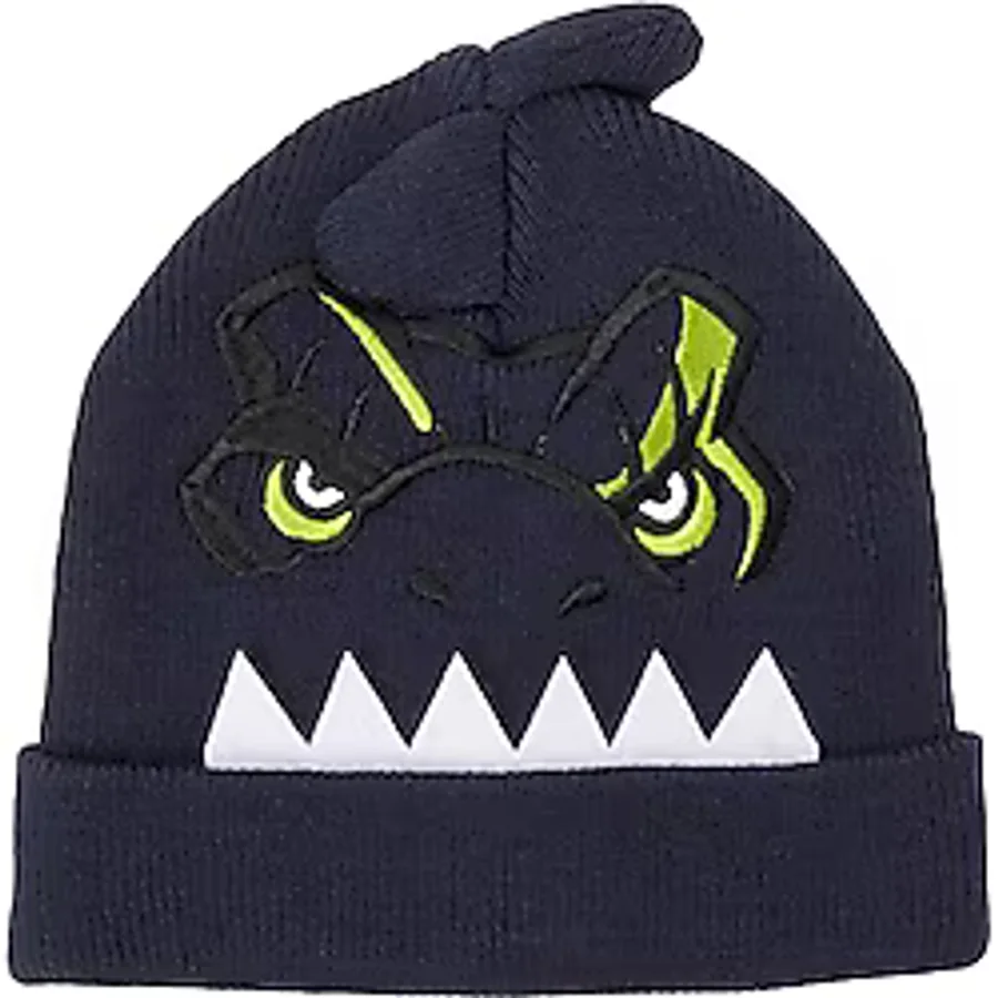 NAME IT Erkek Çocuk Koyu Mavi Şapka 48/49 NMMJOVANNI JURASSIC KNIT HAT VDE
