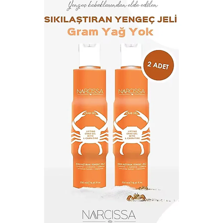 Narcissa Sıkılaştırıcı Selülit ve Çatlak Karşıtı Yengeç Jeli 250 ml 2 Adet