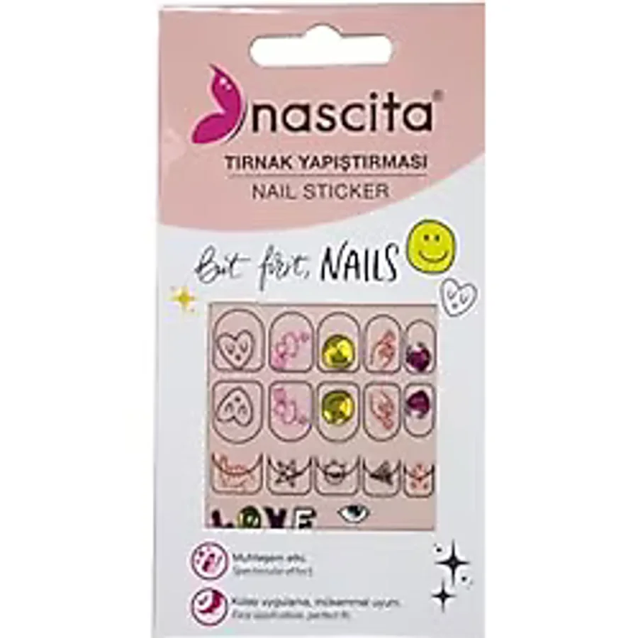 Nascita Emoji Desenli Tırnak Stickerı - 28