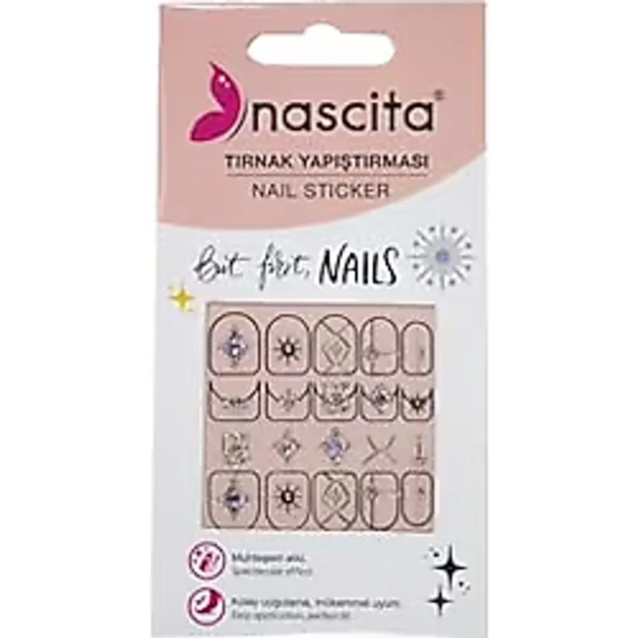 Nascita Işıltılı Kutup Yıldızı Desenli Tırnak Stickerı - 36