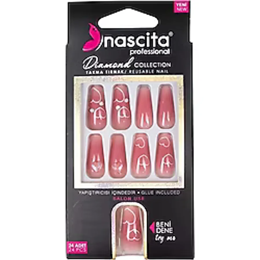 Nascita S254 Taşlı 24'lü Takma Tırnak
