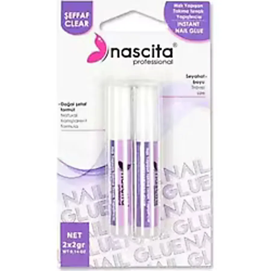 nascita Takma Tırnak Yapıştırıcı Şeffaf 2'li