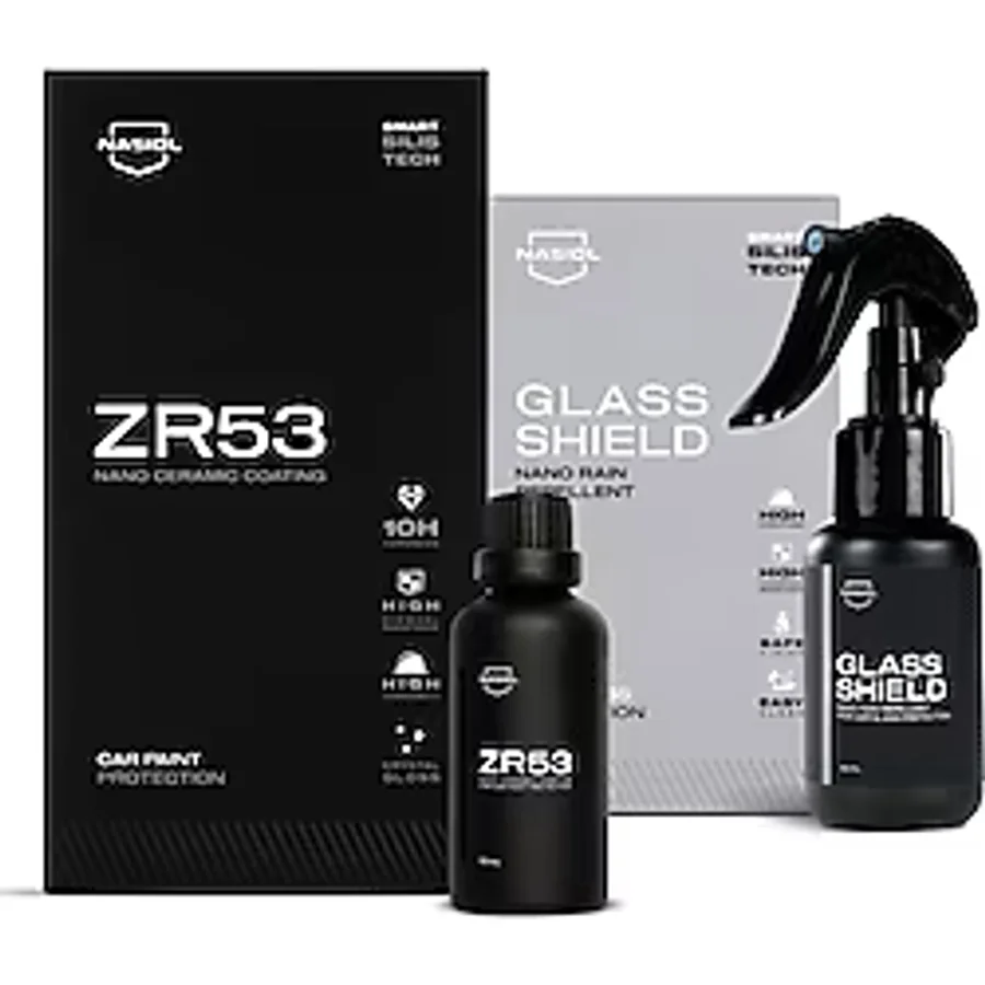 Nasiol-SET 24-ZR53 Araç Nano Seramik Kaplama,Boya Koruma ve Glasshield Nano Yağmur Kaydırıcı Sprey S