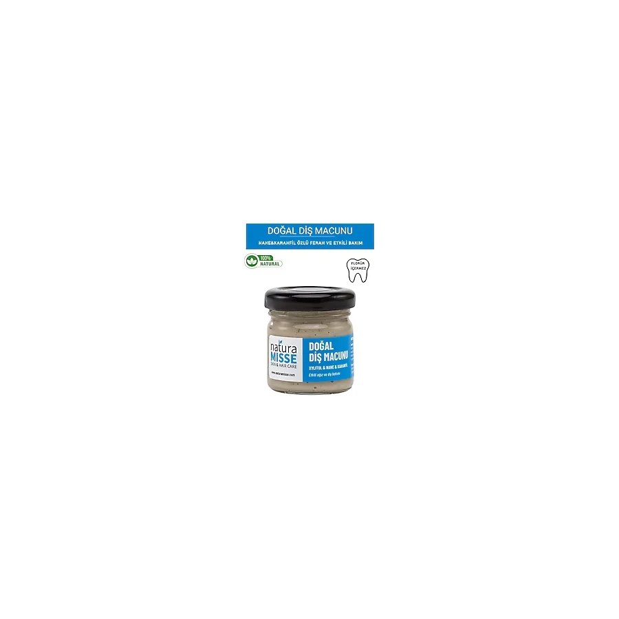 Naturamisse Doğal Diş Macunu 40 Ml Bentonit Kil- Nane Yağı- Misvak Özlü Diş Beyazlatıcı & Diş- Ağız Bakımı