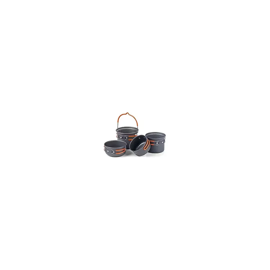 Nature Hike Naturehike 4in1 Ultralight 2-3 Kişilik Kamp Yemek Pişirme Seti Gri